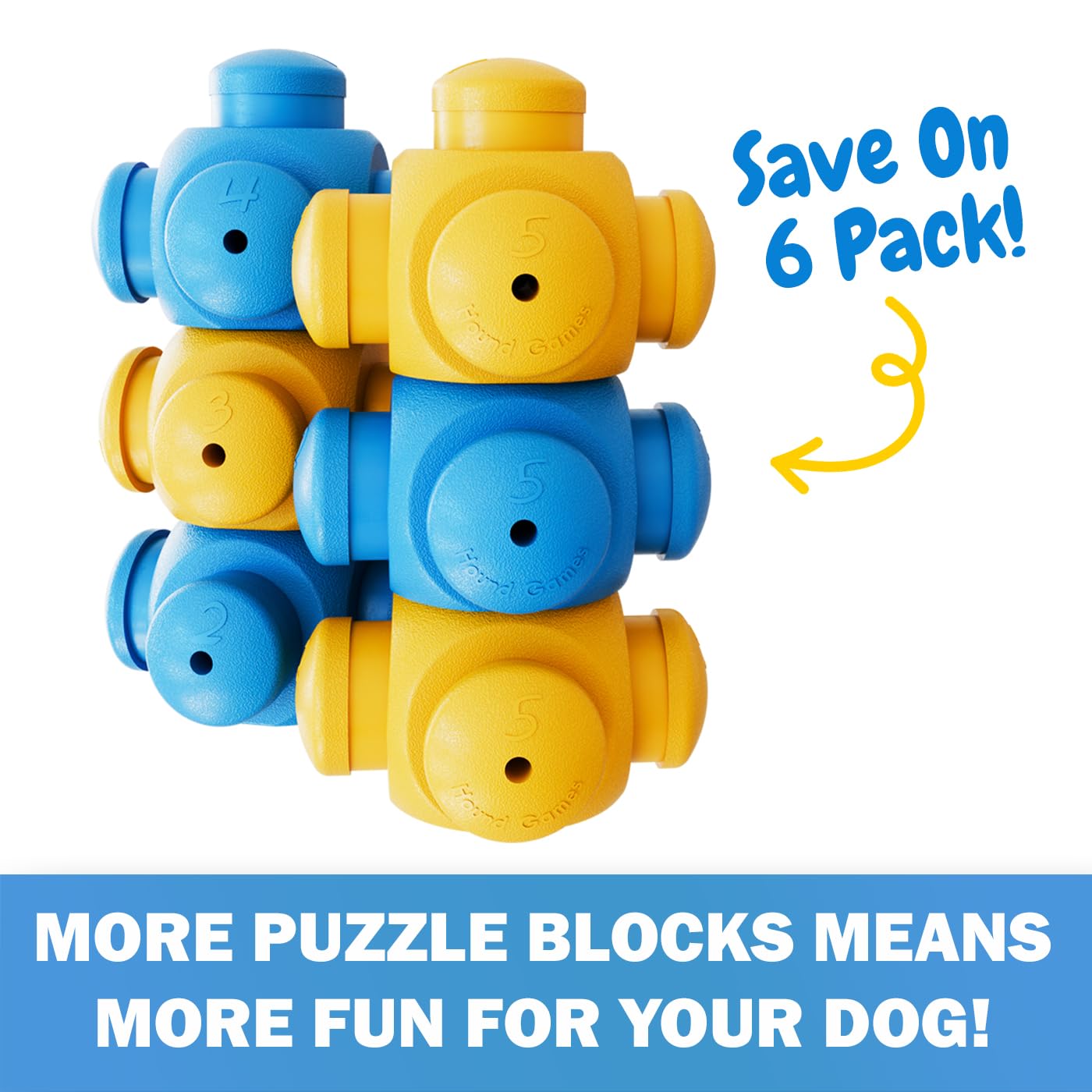 HOUNDGAMES Dog Puzzle Toys for Smart Dogs, Boredom Busters, Mentally Stimulating, Hard Puzzle, Toys to Keep Them Busy, Dog Games, Puppy Puzzle Toys