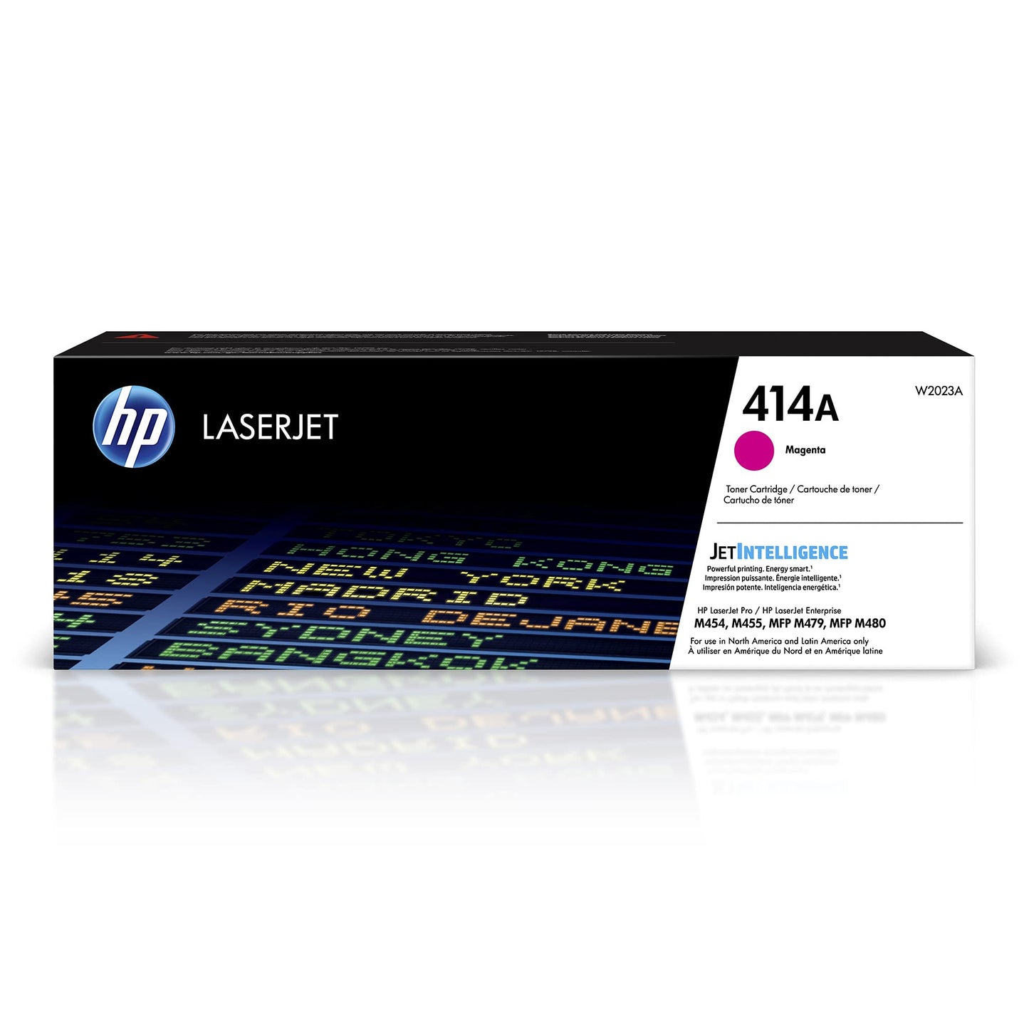HP 414A Magenta Toner Cartridge | Works with HP Color LaserJet Enterprise M455dn, MFP M480f; HP Color LaserJet Pro M454 Series, MFP M479 Series | W2023A