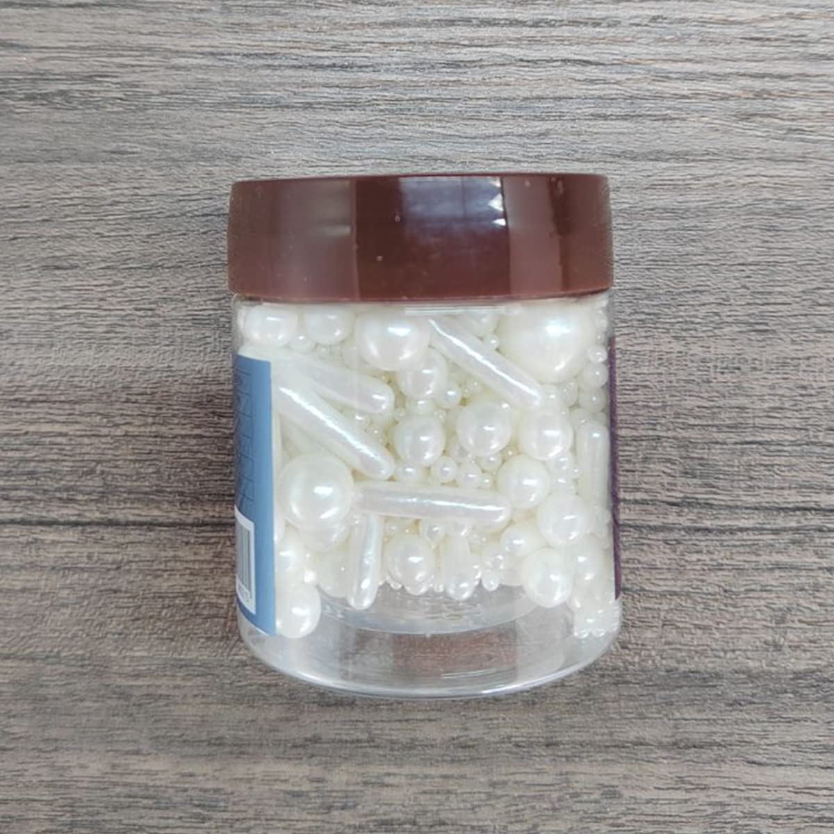 Edible White Pearl Sugar Sprinkles Candy Mix Size Baking Edible Cake Decorations Cupcake Toppers Cookie Decorating Wedding Party Valentine Halloween Christmas Supplies 85g/3oz