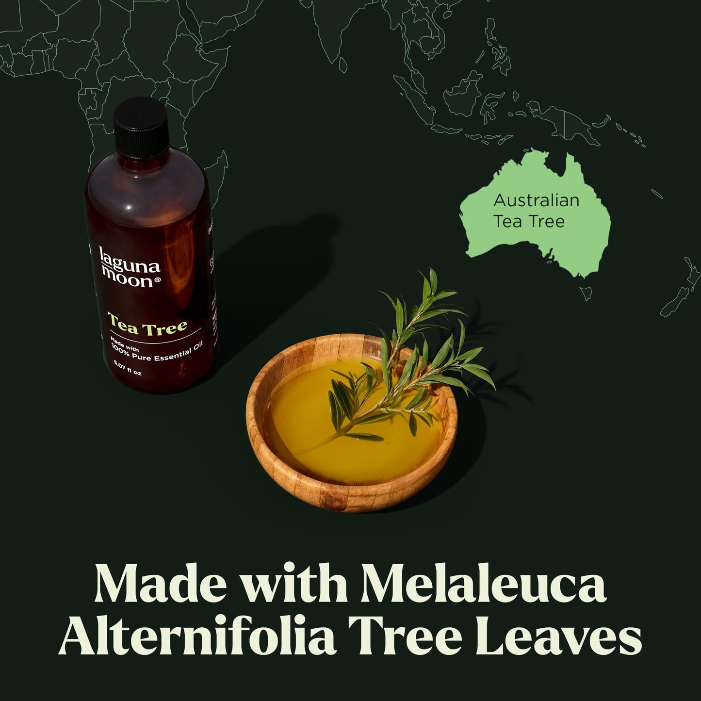 Lagunamoon Essential Oils Set - Top 6 Blends for Diffusers, Home Care, Candle Making Scents, Fragrance, Aromatherapy, Humidifiers, Gifts - Peppermint, Tea Tree, Lavender, Eucalyptus, Orange (10mL)