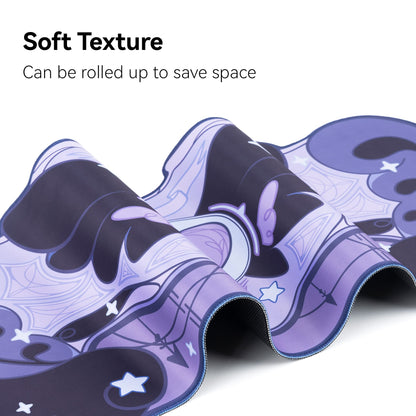 GeekShare Large Gaming Mouse Pad Dark Purple Non-Slip Rubber Back Mouse Pad Big Desk Mat for Keyboard and Mouse,Perfect for Gaming or Home Office Work - Star Wings Dark Version