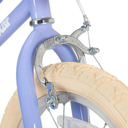 JOYSTAR 12 inch Kids Bike for Toddlers 3-4 Years(33"-41") Girls, Girls Bike with Training Wheels & Basket, Kids' Bicycle Purple