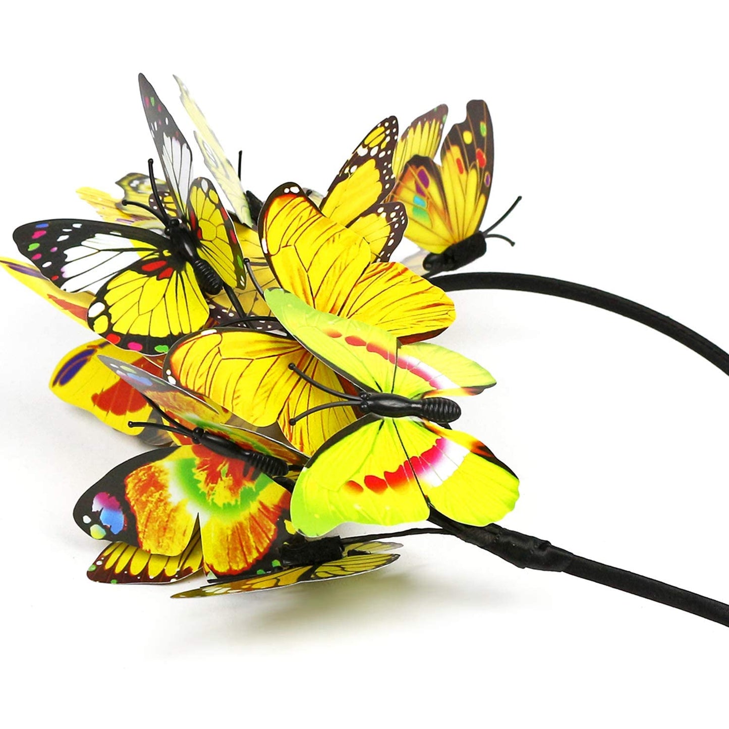 Coucoland Butterfly Fascinator Hat Monarch Butterfly Headband Crown Tea Party Halloween Costume Headpiece