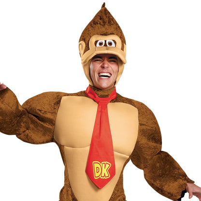 Disguise Men's Super Mario Donkey Kong Deluxe Costume, Brown, X-Large
