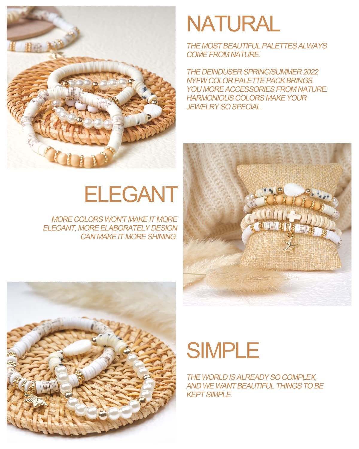 Deinduser Bracelet Making Kit, 7200 Pcs Clay Beads, 24 Colors Polymer Clay Beads for Bracelet Making, Jewelry Making kit with Gift Pack for Adults, Clay Bead Bracelet Kit