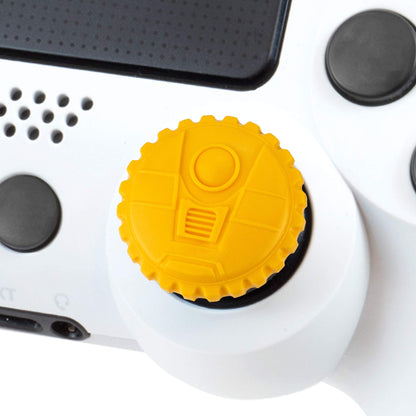 KontrolFreek Borderlands 3 Claptrap Performance Thumbsticks for PlayStation 4 (PS4) and PlayStation 5 (PS5) | 2 Mid-Rise Convex Thumbsticks | Yellow