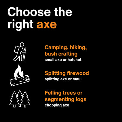 Fiskars X7 Hatchet Lightweight Wood Splitter for Small to Medium Size Kindling with Proprietary Blade and Shock-Absorbing FiberComp Handle, Lawn and Garden Tool, 14 inch, 1.5 pounds