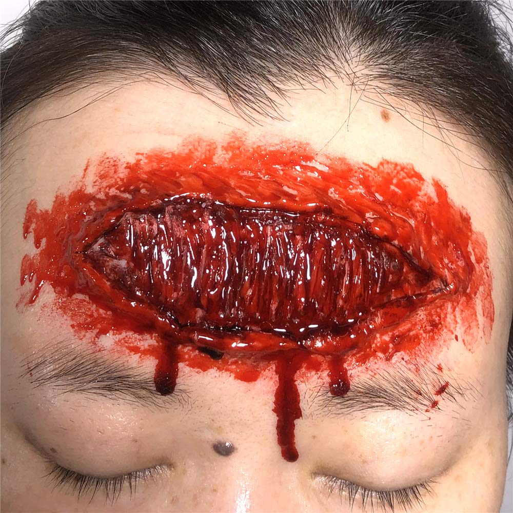 Halloween tattoo stickers, wound, simulated tattoo, scar stickers, knife simulation, waterproof tattoo stickers 24pcs (HL121-141 Message note model（total of 24 pcs）)