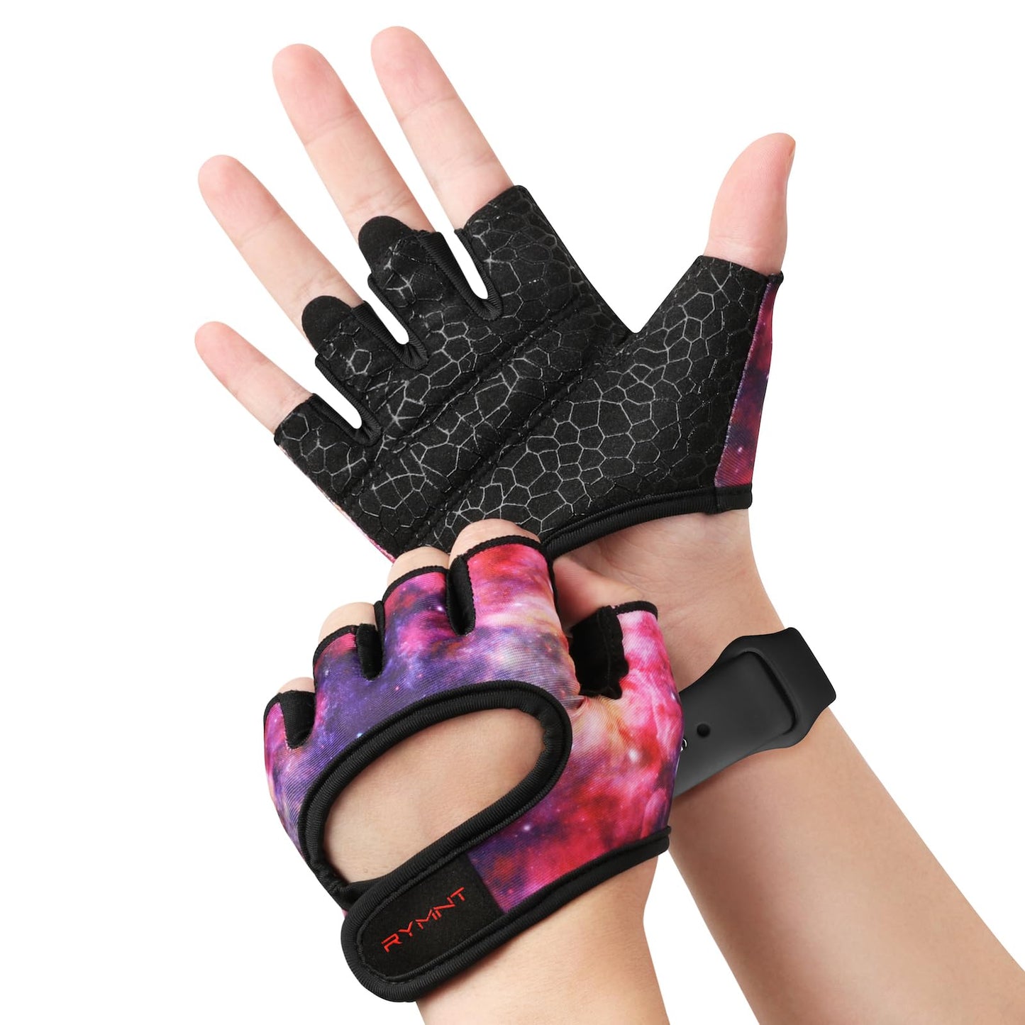 Minimal Weight Lifting Gloves,Short Micro Workout Gloves Grip Pads with Full Palm Protection & Extra Grip for Men Women Weightlifting,Gym,Exercise Training