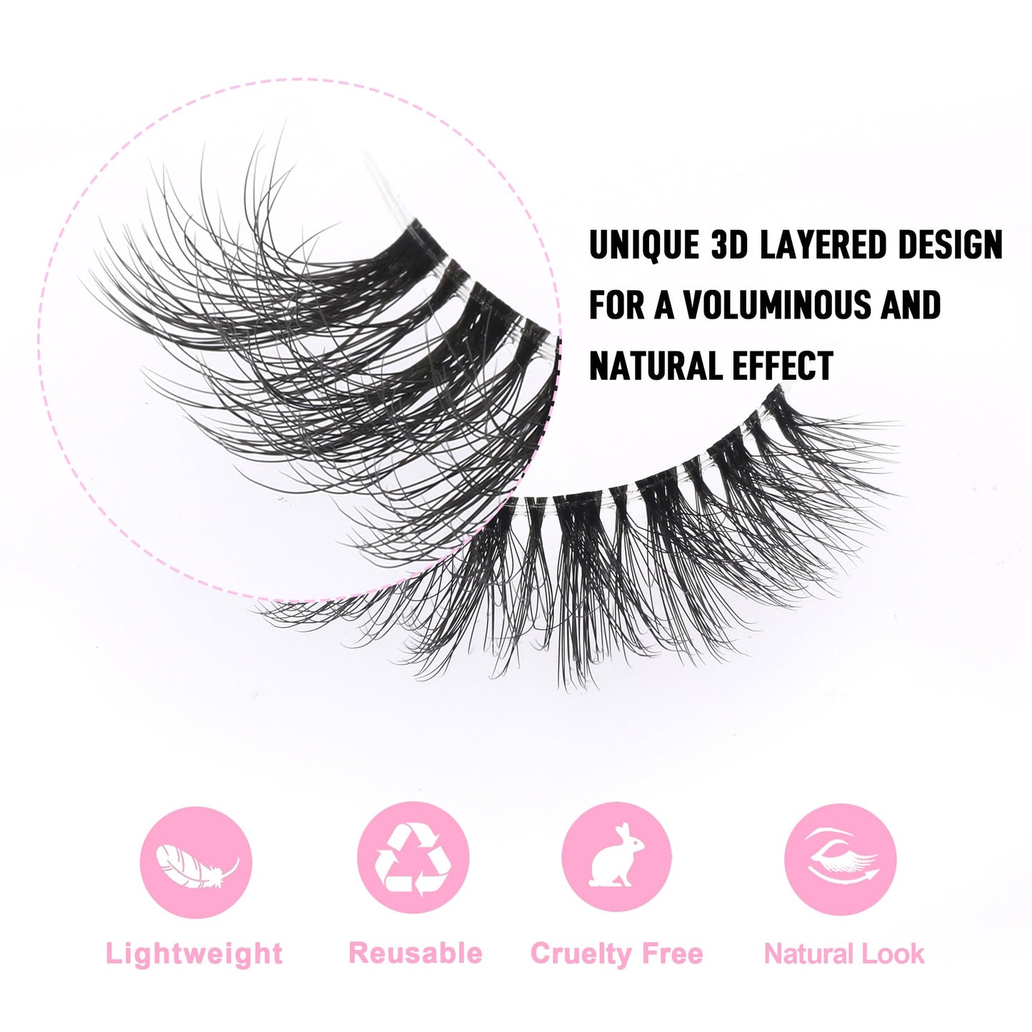 KSYOO False Eyelashes Cat Eye Lashes Wispy Lashes Clear Band V1 Russian Strip Lashes That Look Like Extensions D Curl Cat Eye Lashes Natural Look Faux Mink 3D Fluffy Russian Strip Eyelashes