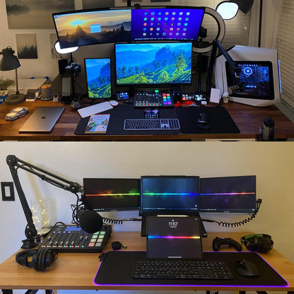 Kado Portable Monitor 15.6-Inch FHD 1080p, USB-C mini-HDMI Gaming Monitor IPS Display Built-in Speakers, External Display 180° Kickstand Wall/Arm Mount for Laptop PC Phone Mac Xbox PS4/PS5 Switch