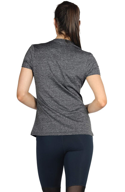 icyzone Workout Running Tshirts for Women - Fitness Athletic Yoga Tops Exercise Gym Shirts (Pack of 3) (XXL, Charcoal/Lavender/Peach)
