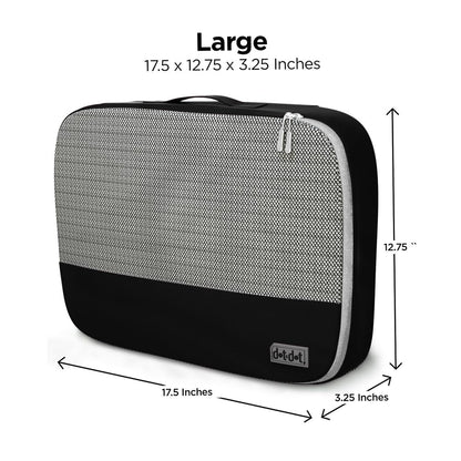 Dot&Dot Large Packing Cubes - 4 Pcs Suitcase Organizer Set - Carry On Travel Cubes