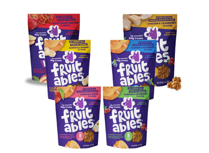 Fruitables Pumpkin Dog Treats, 7oz, Crunch Variety 12-Pack