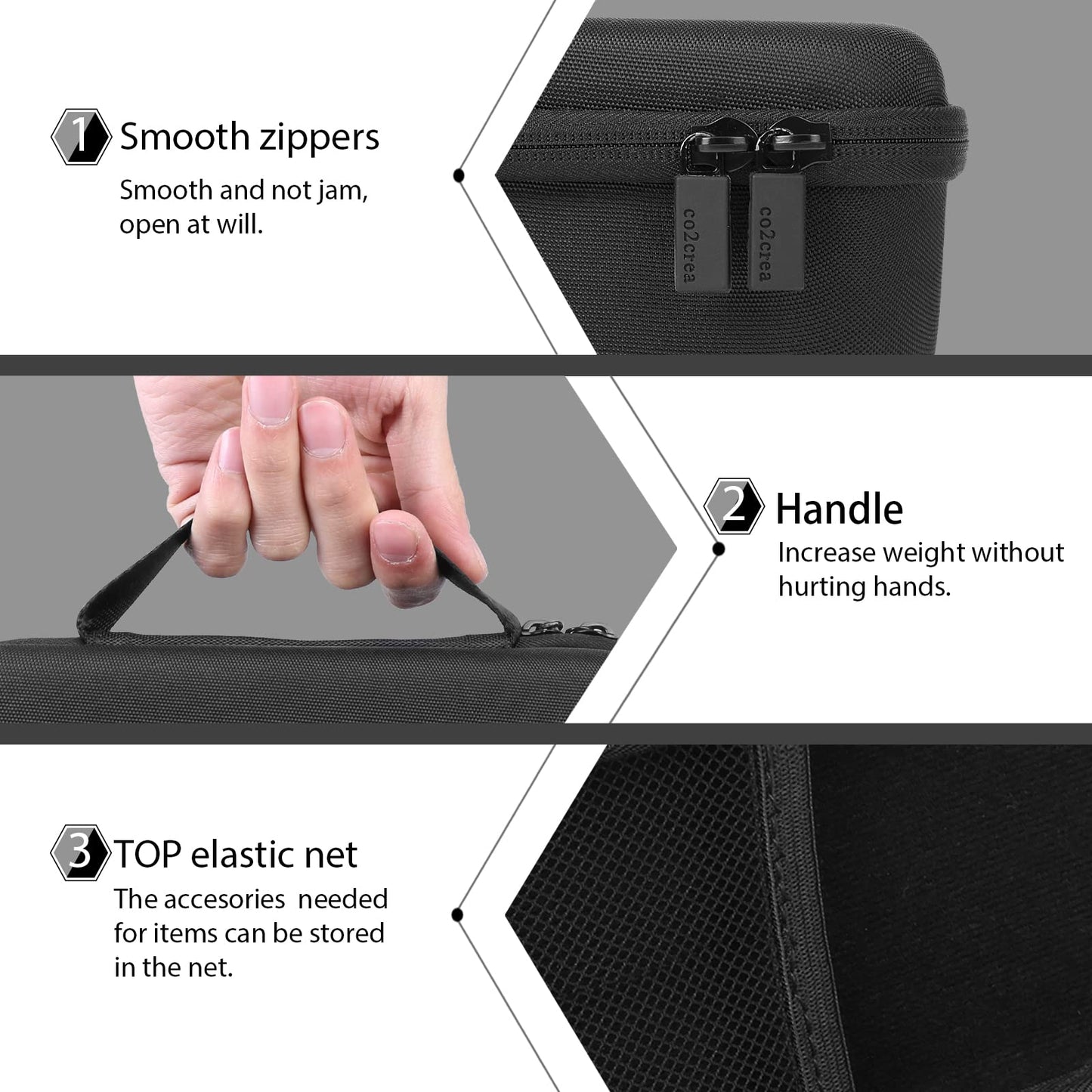 co2CREA Hard Case compatible with Pure Enrichment PureZone Mini Portable Air Purifier (Case Only)