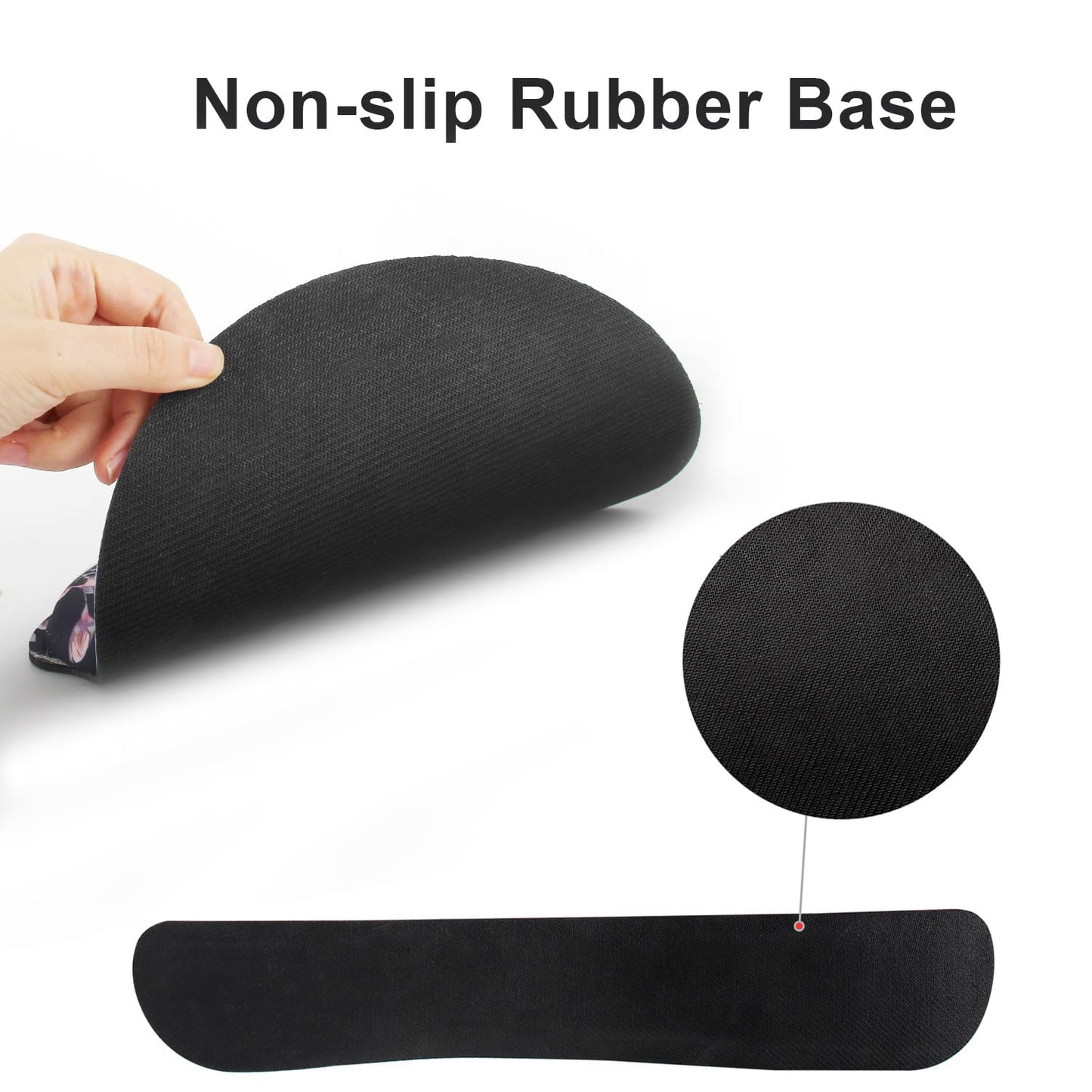 G JGOO Mouse Pad with Wrist Rest and Keyboard Wrist Rest Set, Wrist Rest for Computer Keyboard Memory Foam Pain Relief with Non Slip Rubber Base for Office, Gaming, Computer, Laptop, Garden Flower