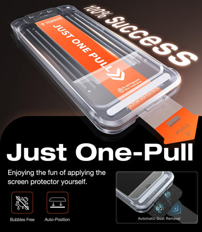 TORRAS Top-Notch Aerospace Glass for Samsung Galaxy S24 Ultra Screen Protector [12Ft Military-Grade Shatterproof] Anti-Scratch Tempered Glass Full Coverage Fit Screen Protector S24 Ultra 6.8" 2-Pack