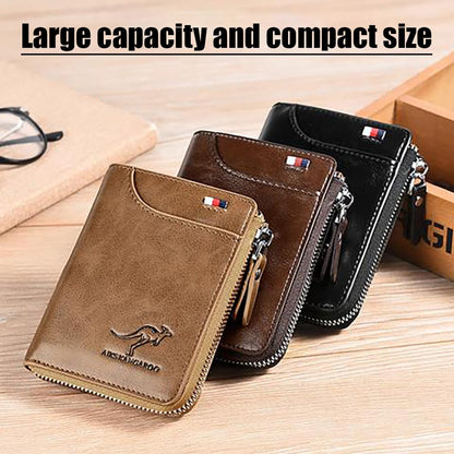 JIANK Reshline Men’s RFID Blocking Wallet (BROWN)