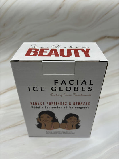 Lazzybeauty Ice Globes for Facial, 2 PCS Cooling Globes Set for Eye & Neck, Cold Glass Ice Roller Ball, Cryo Sticks Face Globes, Tighten Skin, Reduce Puffiness and Dark Circles, Enhance Circulation