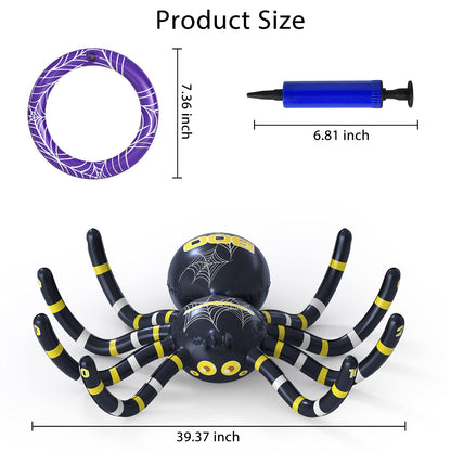 Garma Halloween Inflatable Spider Ring Toss Game - Giant Spider Decoration for Kids School Party Favors Carnival Indoor Outdoor Party Games Family Fun Supplies