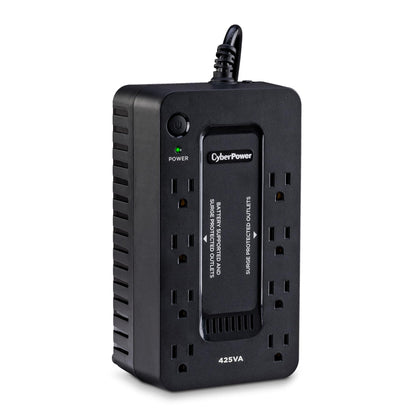 CyberPower ST425 Standby UPS System, 425VA/260W, 8 Outlets, Compact, Black