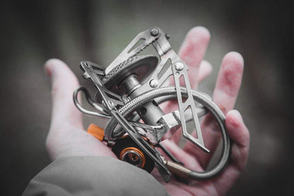 Fire-Maple Blade 2 Portable Propane Camping and Backpacking Stove Ultra Light | Titanium Hiking Stoves with pre-heat tube | Mini Portable Isobutane