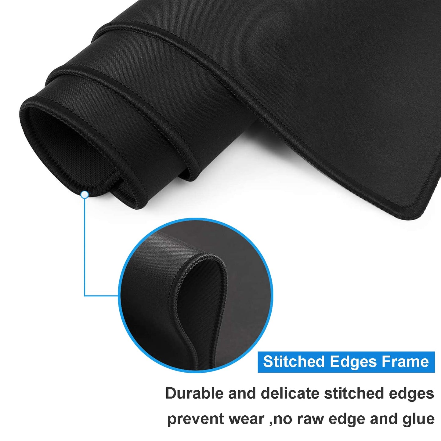 Large Gaming Mouse Pad Anime Night Sky Space Stars Custom Desk Pad,Mousepad with Non-Slip Rubber Base and Stitched Edges Mouse Mat,Portable Desk Mat for Office,Computer Work,Game,31.5X15.7