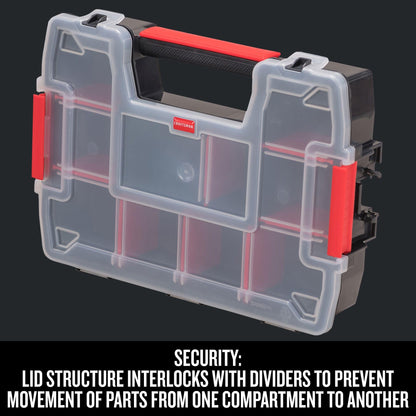 CRAFTSMAN 10-Compartment Small Tool Storage Organizer, Plastic (CMST14021)