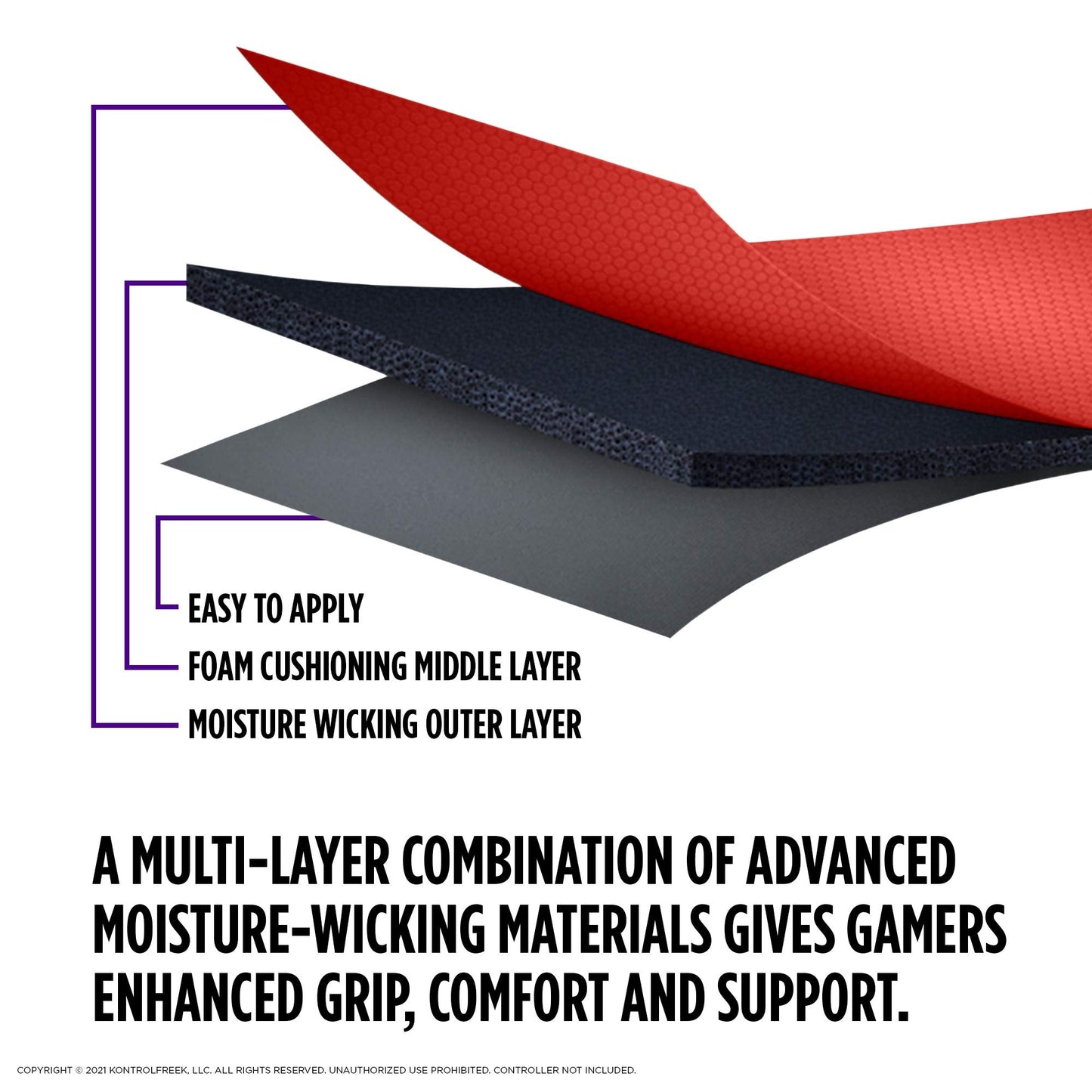 KontrolFreek FPS Freek Inferno Performance Kit for PlayStation 4 Controller (PS4) | Includes Performance Thumbsticks and Performance Grips | Red