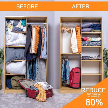 28 Pack Vacuum Storage Bags with Electric Pump, Plastic Packaging Bags,Space Saver Bag for Clothes, Mattress, Blanket, Duvets, Pillows, Comforters, Travel