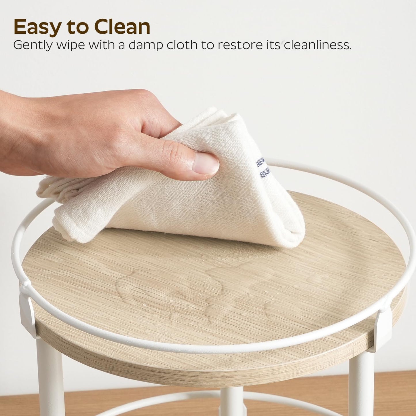 3-Tier Lazy Susan Organizer, Rotating Spice Rack, Spinning Organizer, Industrial Turntable Spice Rack Organizer for Cabinet, Kitchen Countertop, Pantry, Rustic Brown and Black SR23BR