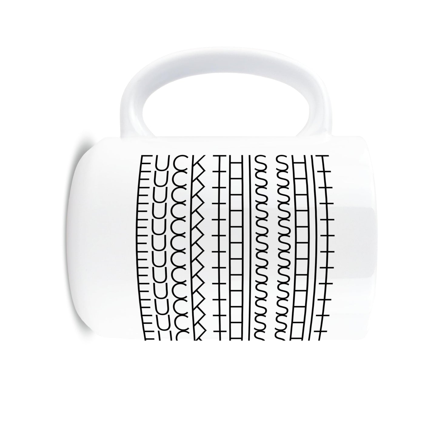 Hogg Fuck This Shit Mug, 15 oz Coffee Cups Ceramic, Hidden Message Coffee Mug, Funny White Elephant Gifts for Adults, Cute White Elephant Christmas Gifts, Office Prank, Funny Christmas Cup for Work