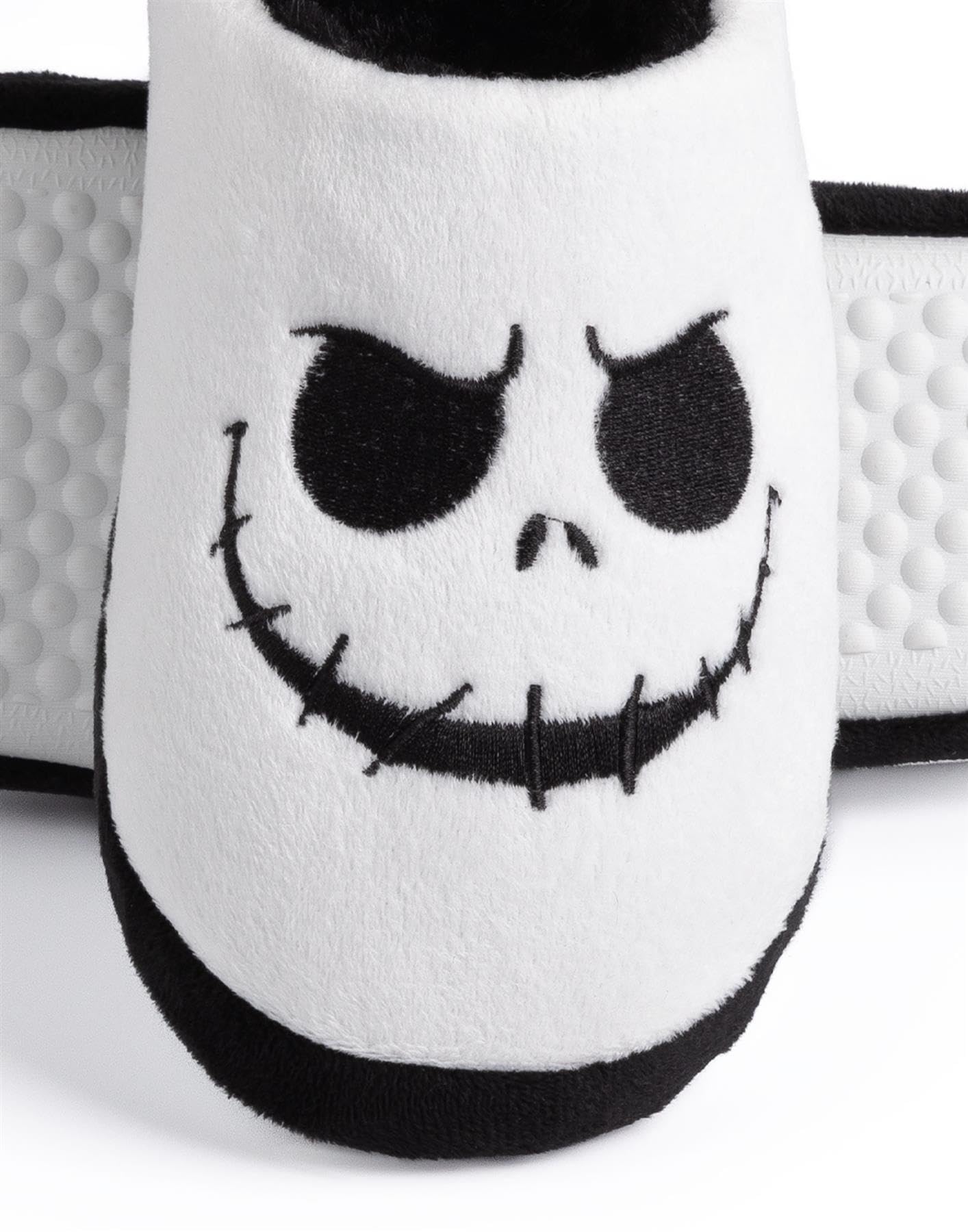 Disney The Nightmare Before Christmas Womens Slippers | Ladies Jack Skellington Halloween Footwear | Xmas Holiday Loungewear