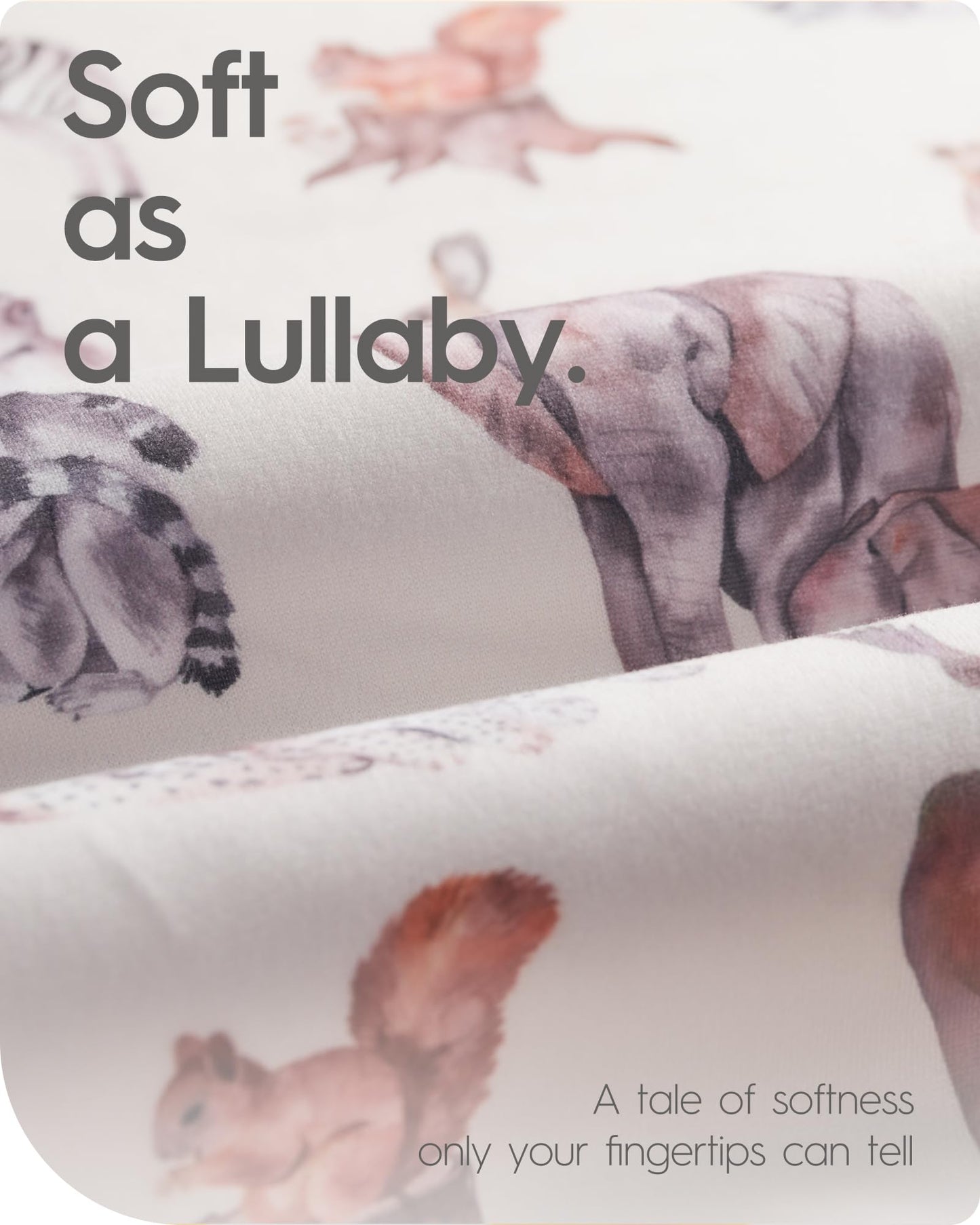 Graco Pack and Play Fitted Sheets - 2 Pack Mini Crib Sheets, Hypoallergenic and Soothing, Premium Jersey Fabric, Safari Sea Animals Pattern