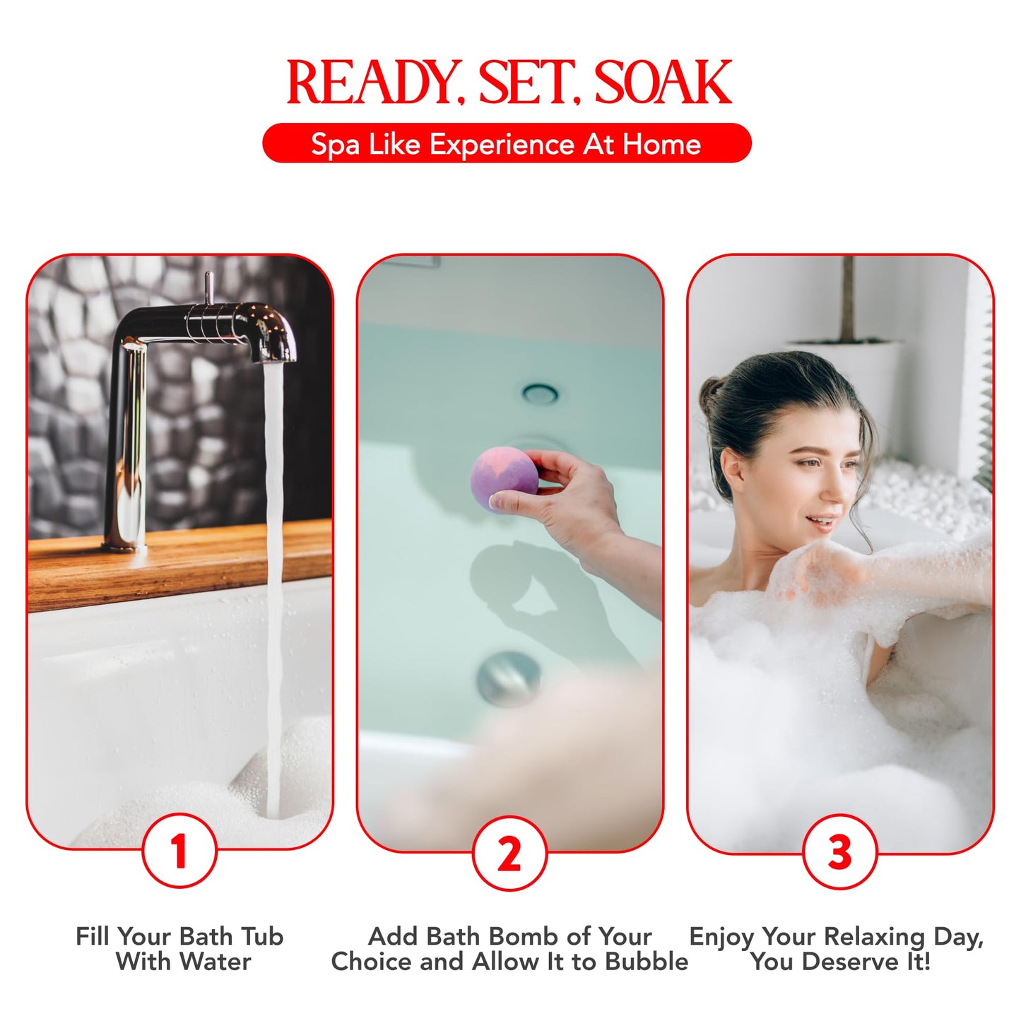 12 Large Bath Bombs Gift Set for Women - 3 Oz Handmade Organic Fizzies With Moisturizing Shea Butter - Perfect for Bubble Spa Relaxing - Gift for Her, Girls, Wife, Mother