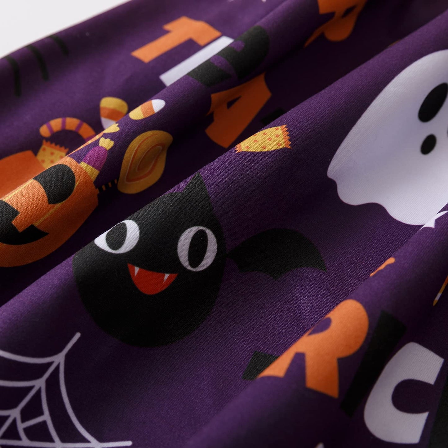DALITA BOUTIQUE Halloween Kids Toddler Baby Girls Spider Ghost Print Dresses Long Sleeve 4-5T