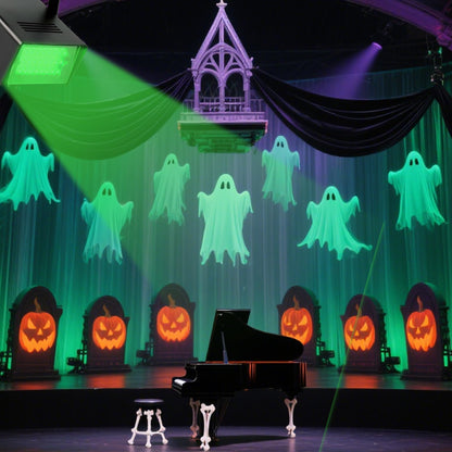 Led Green Strobe Lights Adjustable Speed Control Stage Light Dance Strobe Lights with Super Bright 24 LEDs Flash Party Lighting Best for Christmas Clubs Effect DJ Disco Bars Parties Halloween