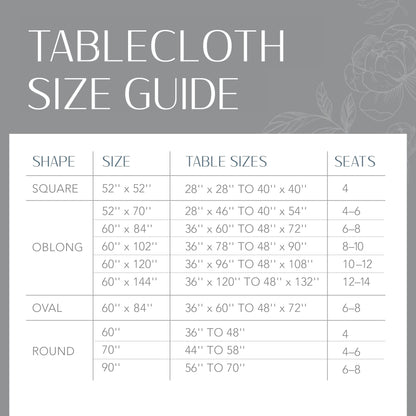 Elrene Home Fashions Monterey Linen-Texture Water- and Stain-Resistant Vinyl Tablecloth with Flannel Backing, 60 inches X 102 inches, Rectangle, Ivory