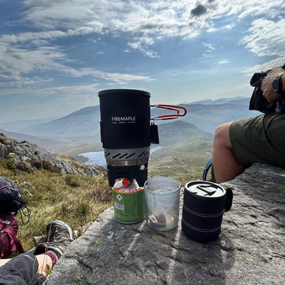 Fire-Maple "Fixed Star 1" Backpacking and Camping Stove System | Outdoor Propane Cooking Gear | Portable Pot/Jet Burner Set | Ideal for Hiking, Trekking, Fishing, Hunting Trips and Emergency Use