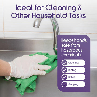 Inspire Stretch Vinyl Exam Gloves | THE ORIGINAL Quality Disposable Latex Free Medical Glove Cleaning Cooking Food Service Labs Healthcare and Household, Medium 1000 Count