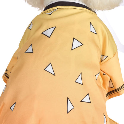 Coomour Dog Costume Pet Clothes Cat Cosplay Outfits Funny Small Dog Costumes (L,Yellow)