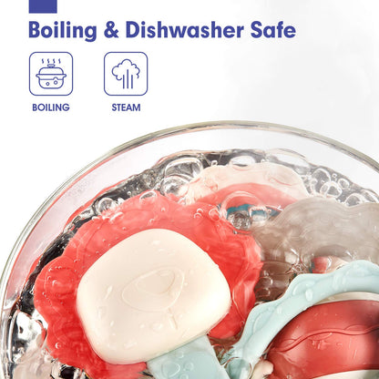 hahaland Baby Toys 0-6 Months - Baby Rattles Teething Toys 3-6 Month, Infant Toys 6-12 Months, Teether Grasping Shaker Toy 3 4 5 6 Month Old Must Haves Neutral Gifts Christmas Baby Stocking Stuffers