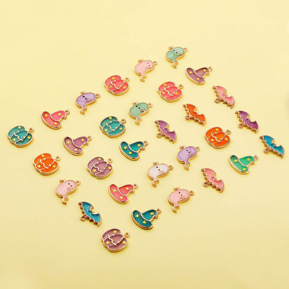 Halloween DIY Charms Halloween Alloy Pendants Pumpkin Ghost Wizard Hat Jewelry Making Charms for DIY Jewelry Necklace Bracelet Accessories