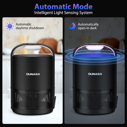 Fly Traps Indoor,Gnat Traps,Fruit Fly Trap,Bug Zapper Indoor, Automatic Mosquito Traps for Home with 10 Sticky Glue Boards,Auto Black