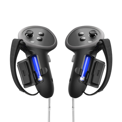 KIWI design Upgraded Controller Grips Protector Compatible with Oculus/Meta Quest 3/3S, Non-Slip Handle Cover with Battery Opening, Accessories Made for Meta