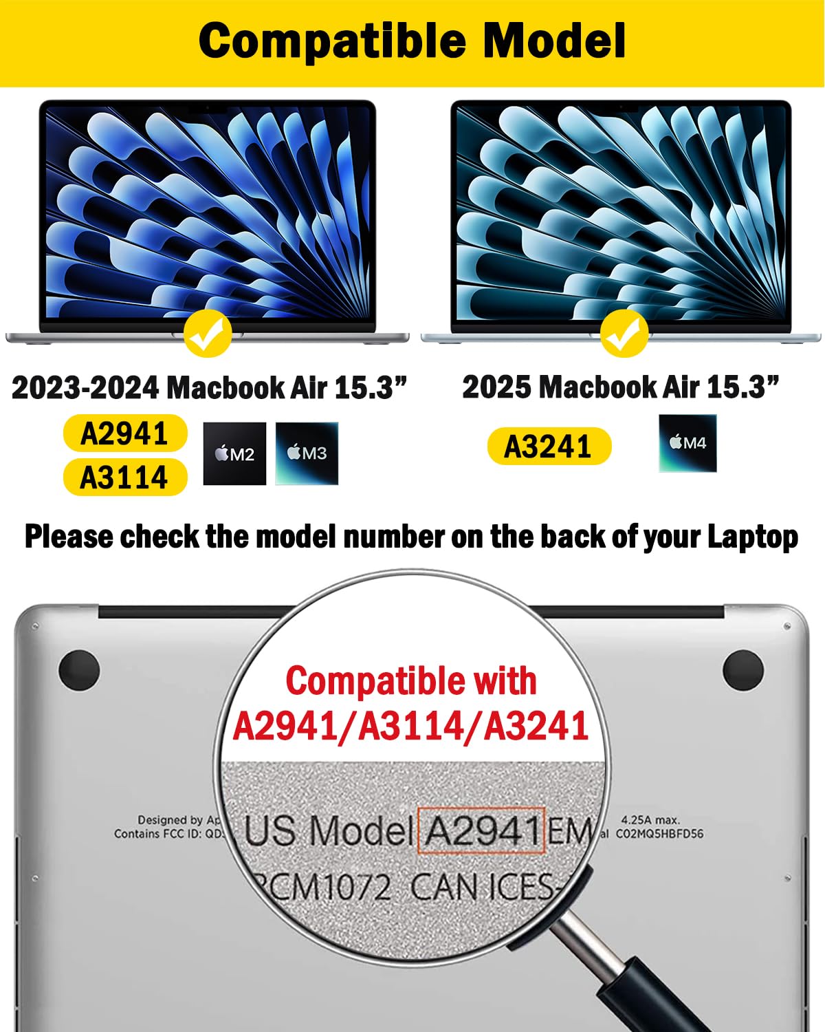 F FORITO 360° Privacy Screen Protector Compatible with MacBook Air 15.3 inch (2023-2025, M2, M3, M4), Anti Peeping and Anti Glare Laptop Privacy Screen Shield