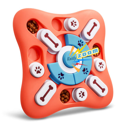 knitly Dog Puzzle Toys, Interactive Treat Puzzle for IQ Training and Mental Enrichment, Large Medium Small Dog Toys for Brain Stimulation, Best Dispensing Slow Feeder Gifts for Puppy