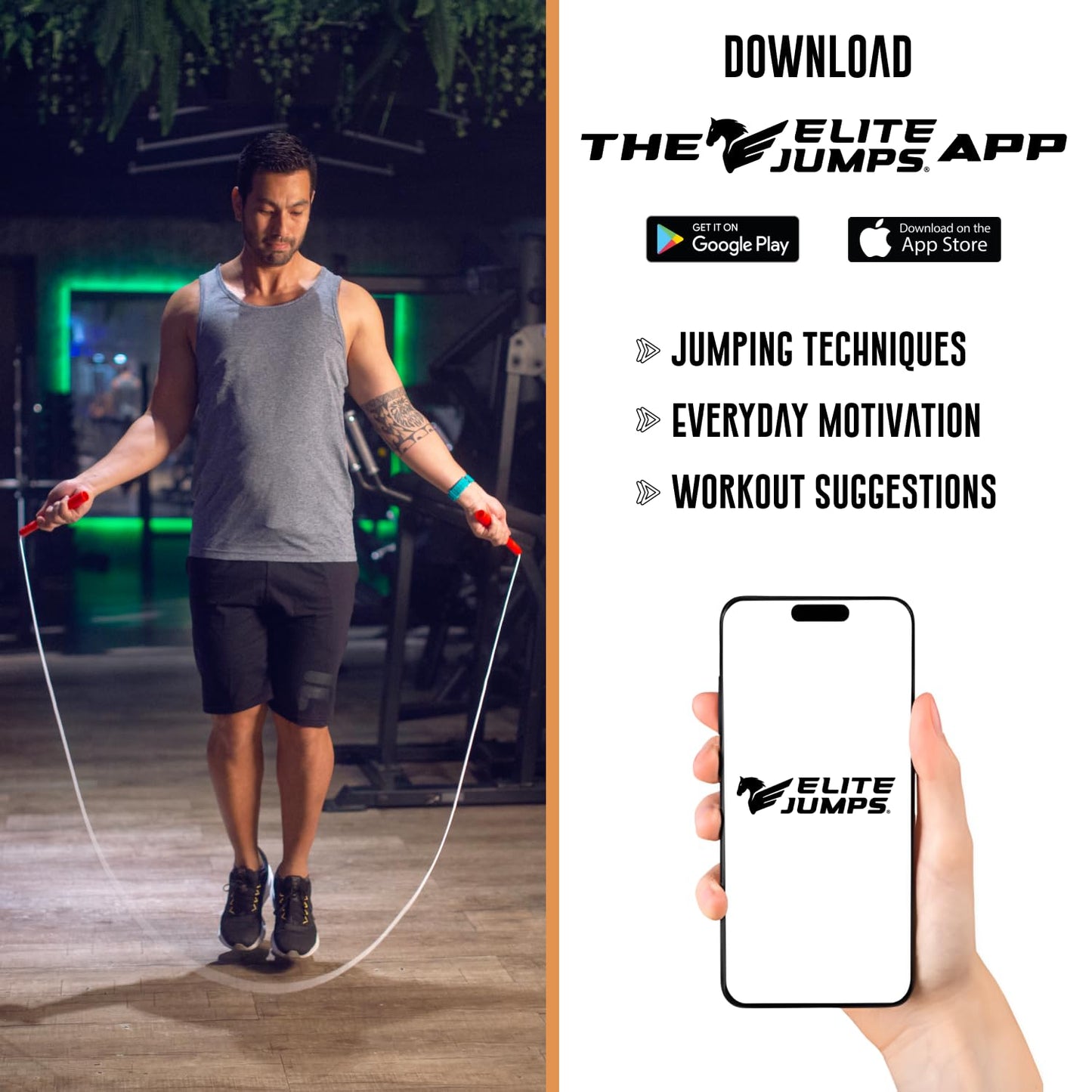 Fit Plus Pro Freestyle PVC Jump Rope for Tricks - Unbreakable 8" Long Handles with Non-Slip Grip Tape - Premium Adult Jump Ropes for Fitness - Lightweight Cardio Boxing Skipping Jump Rope