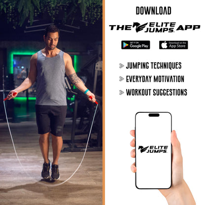 Fit Plus Pro Freestyle PVC Jump Rope for Tricks - Unbreakable 8" Long Handles with Non-Slip Grip Tape - Premium Adult Jump Ropes for Fitness - Lightweight Cardio Boxing Skipping Jump Rope