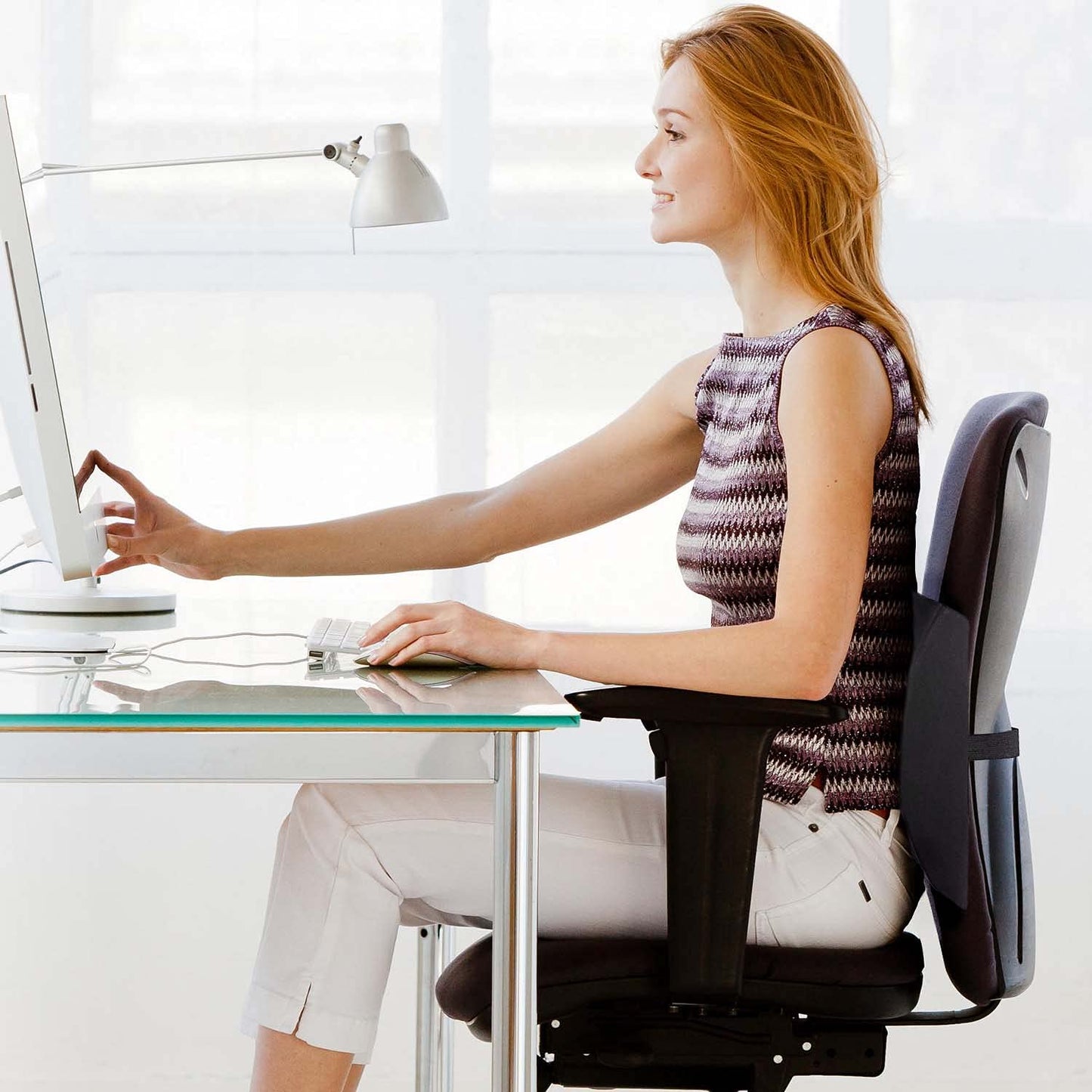 FSA/HSA Eligible, Vaunn Medical Lumbar Support Pillow with Firm Insert & Heated/Cooling Gel Pad